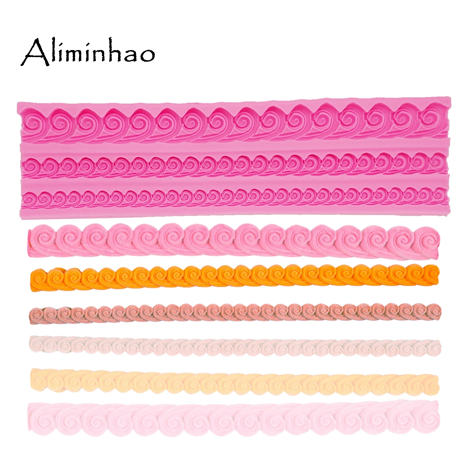 B1301 волнистый узор сделай сам бордюр для торта полимерная глина форма сахарной