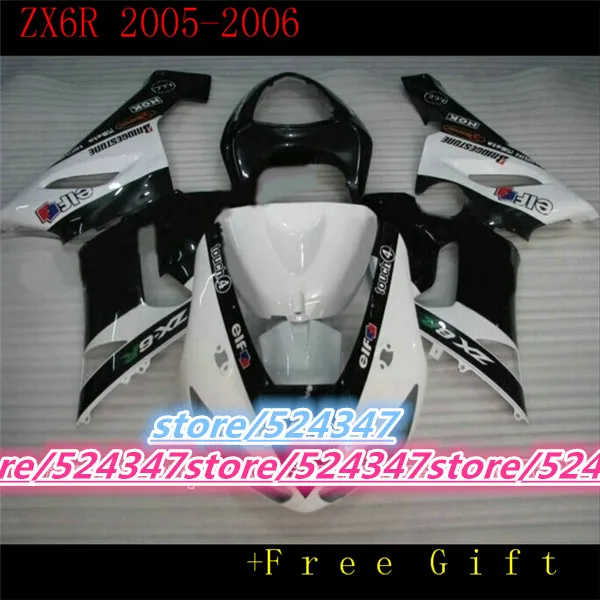 Недорогие мотоциклы 100% для repsol kawasaki ninja ZX6R 05 06 636 2005 2006 черная обтекатель чистого