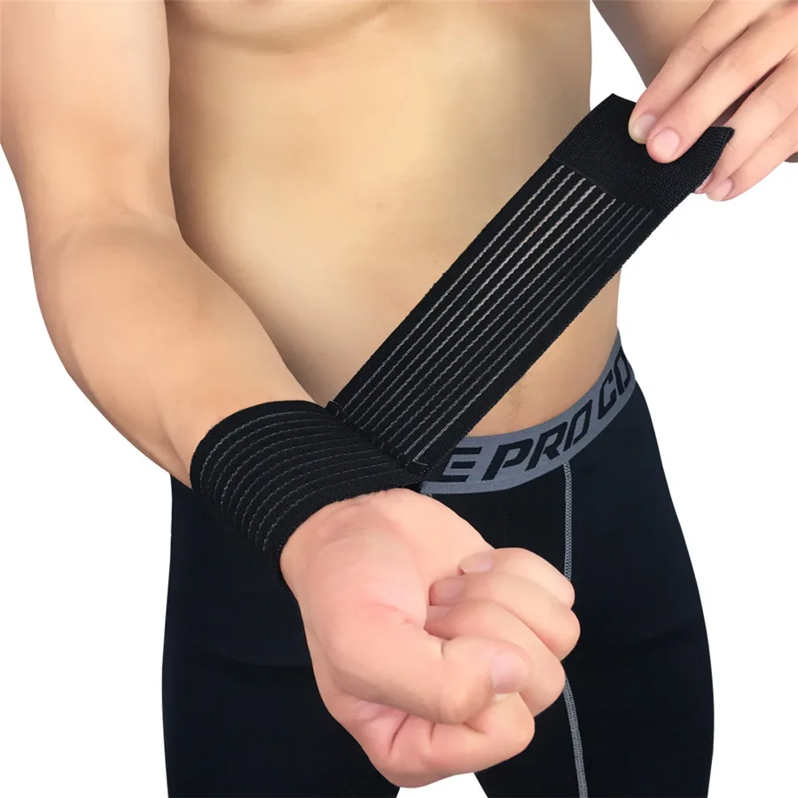 

Регулируемый наручный эластичный бандаж для рук, спортивный хлопковый браслет для занятий теннисом, тренировочный тренажер, защитный бандаж для запястья, туннель