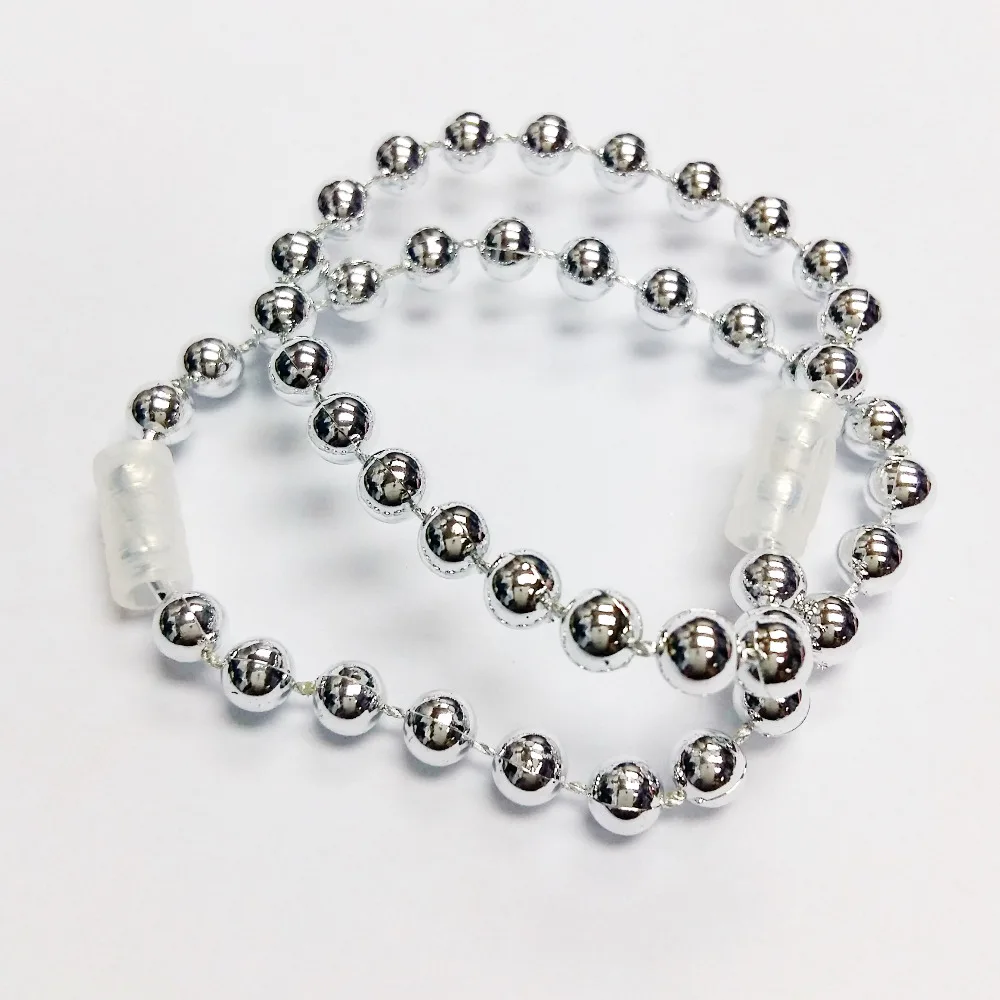

6pc silver bead Bracelet E466-1 for Girls kids party Home Craft Toys Princess Gift Pinata Loot Fillers Favors Novelty Party