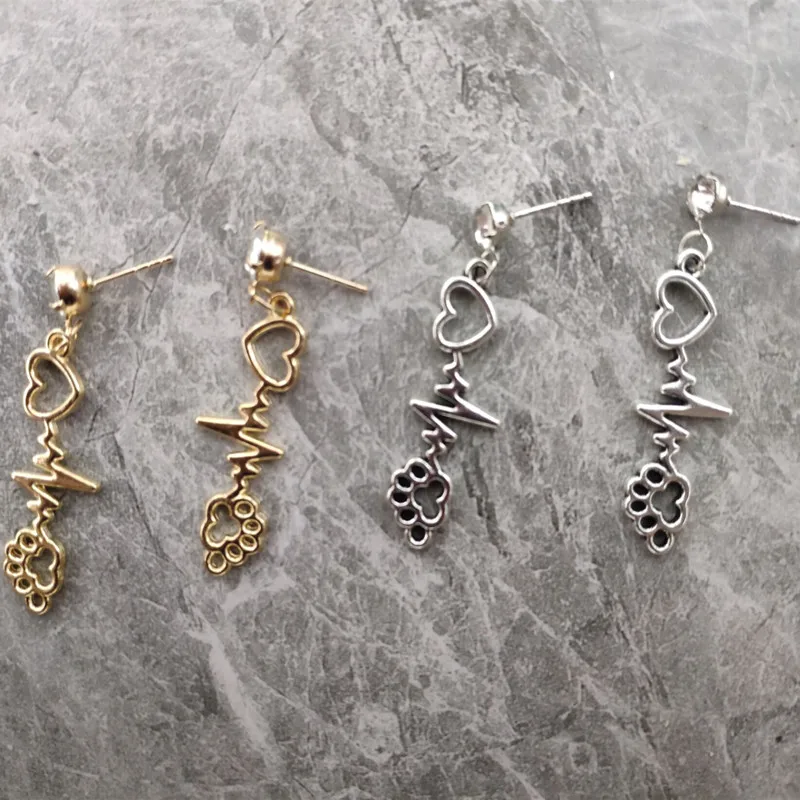 2019 для мужчин и женщин из шикарного серебра золотистого металла серьги Харадзюку