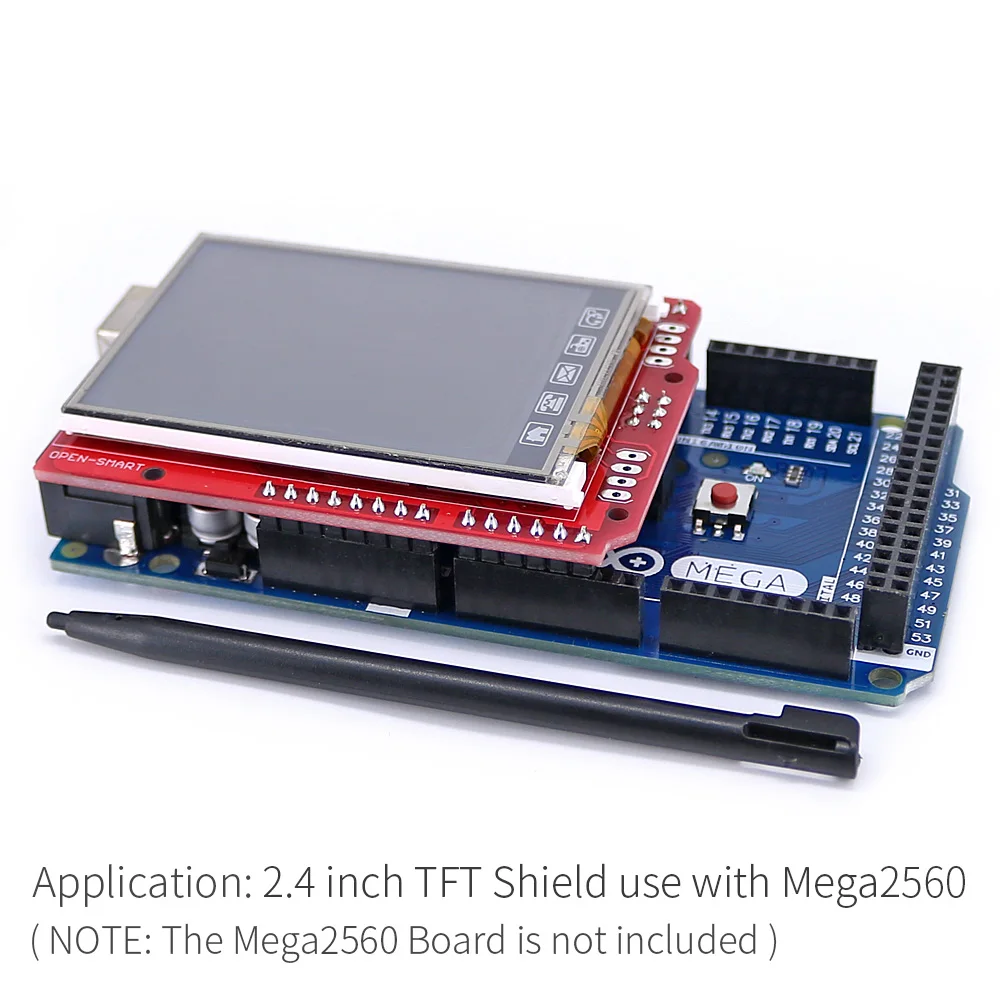 2,4 дюймов TFT ЖК-дисплей модуль сенсорный экран ILI9340 IC бортовой Температурный датчик+ ручка для Arduino UNO R3/Mega 2560 R3