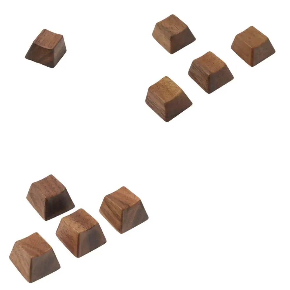 WASD Arrow Esc 9 Key Деревянные колпачки для ключей из твердого орехового дерева, новинка, колпачки для ключей Spacebar Esc, клавиши со стрелками, OEM профиль для Cherry MX, механическая клавиатура - Цвет: WASD Arrow Esc 9 Key