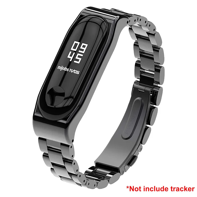 Mi Band 4 металлический ремешок для наручных часов из нержавеющей стали аксессуары