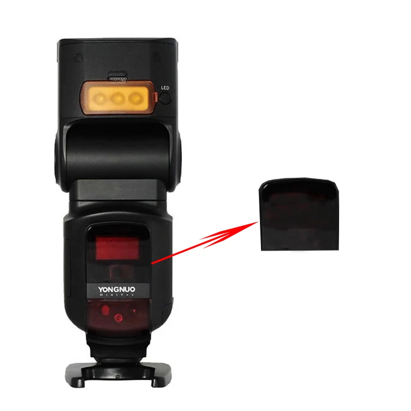 Новая YONGNUO Вспышка speedlite ремонт красный пластик AF стекло для YN968 YN-968 YN968EX-RT YN968EXN вспышка лампа