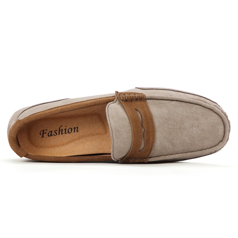 ALCUBIEREE 2019 Spring Casual Penny Loafers for Men Italian Handmade Boat Shoes Slip on Moccasins Quality Leather Driving | Обувь