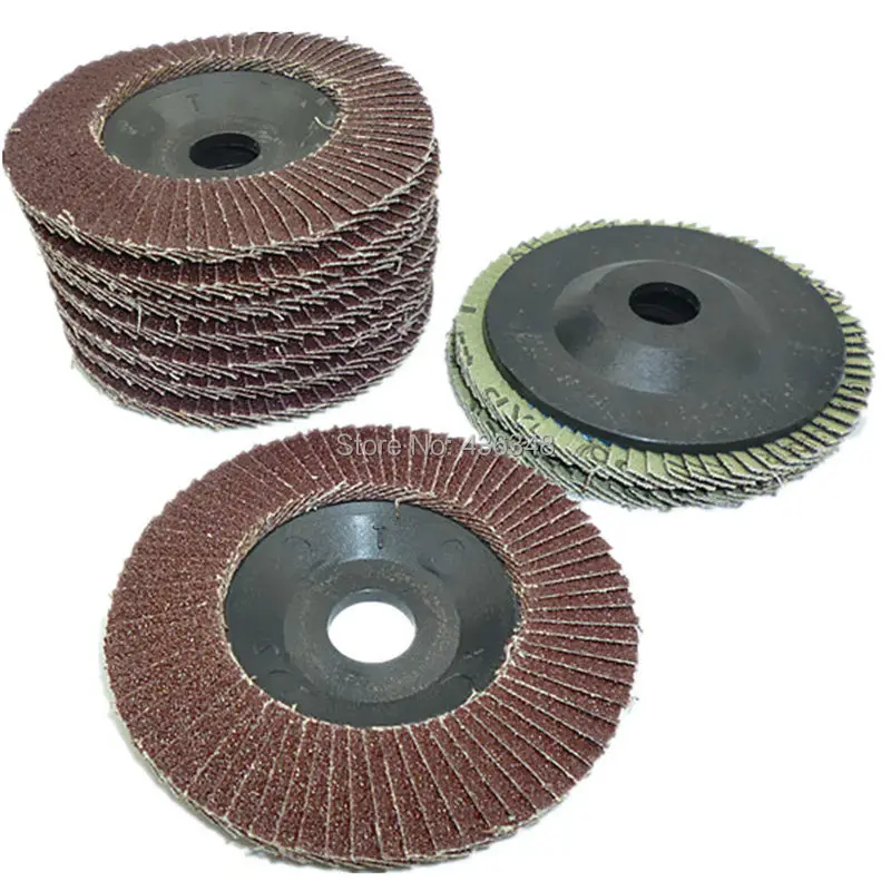 

10 x Flap Grinding Sanding Discs 80 Grit Angle Wheel 100x3x16mm Flap Discs Strong Sturdy Sanding Deburring Grinding Wheels Disk