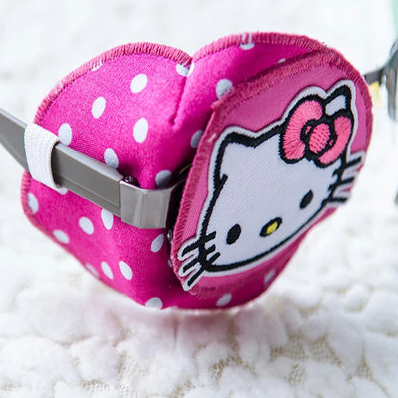 Детский Монокуляр для коррекции Amblyopia Eye Patch Help Vision Recovery Training Hello Kitty 100% хлопок
