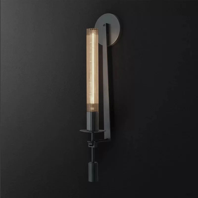 Винтажный Американский светодиодный настенный прикроватный бра для гостиной