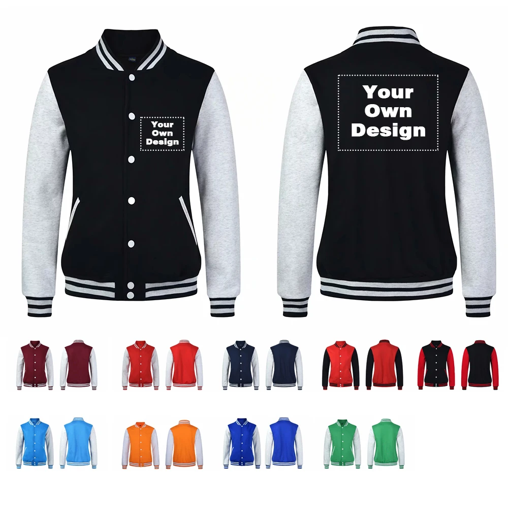 Мужская и Женская куртка размера плюс белая с логотипом или рисунком уличная