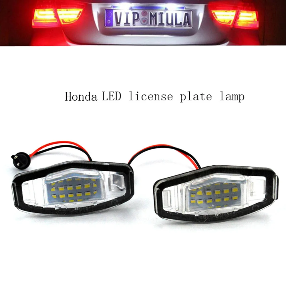 2 шт. ABS 18 светодиодов 12 в автомобильный номерной знак освещение для Honda Civic Accord