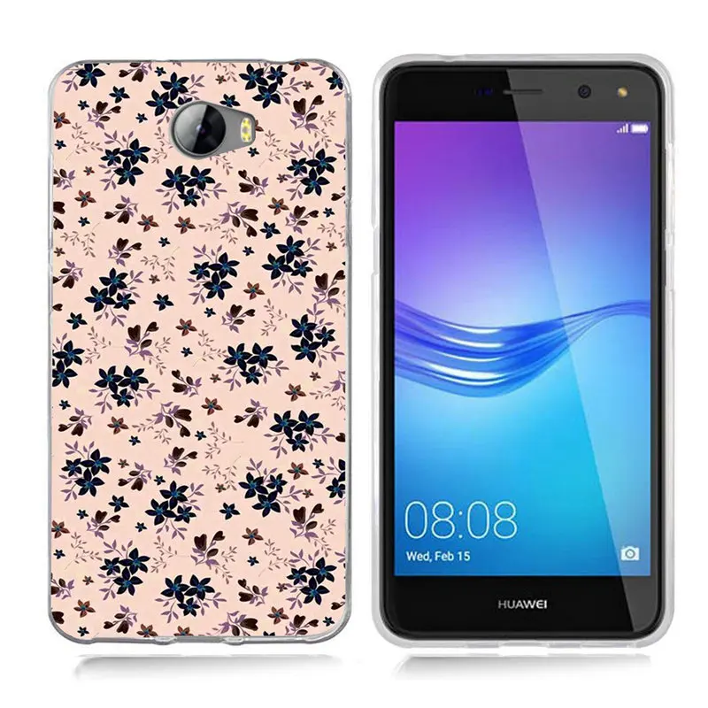 Окрашенный Мягкий силиконовый чехол для телефона из ТПУ Huawei P9 Lite/P8 Lite/P10 Lite Y5 ii Y5ii