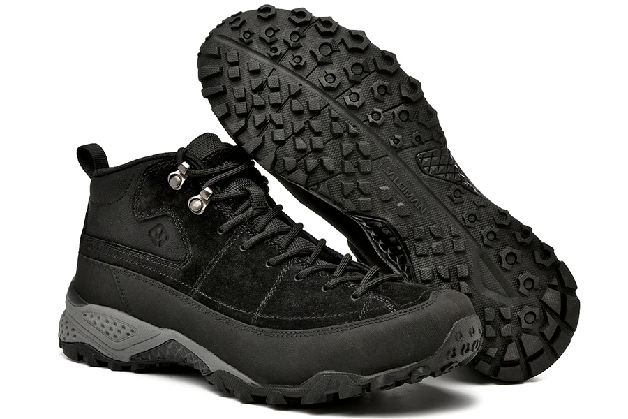 Мужские зимние кожаные уличные треккинговые ботинки, обувь, кроссовки для мужчин, для кемпинга, туризма, альпинизма, горные ботинки, мужские кроссовки