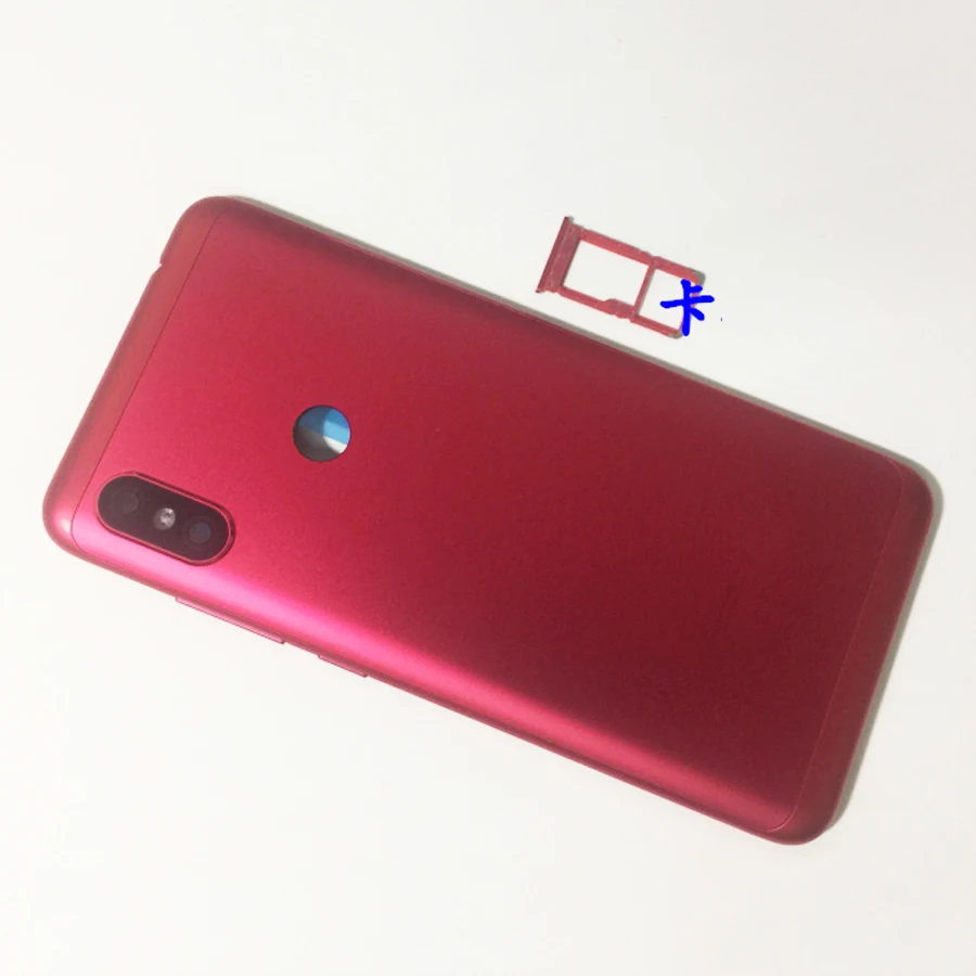 100% оригинал для Xiaomi Redmi Note 6 Pro задняя крышка Корпус батарея Дверь боковой ключ