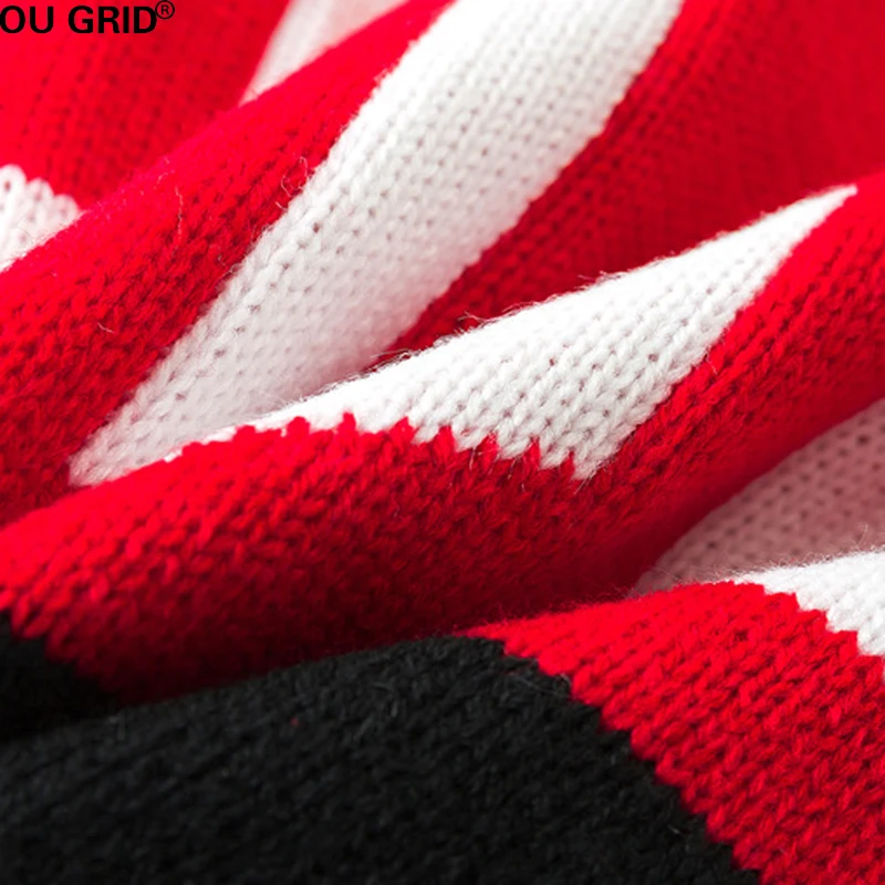 Женское вязаное платье свитер теплое свободное милое в полоску с надписью зима