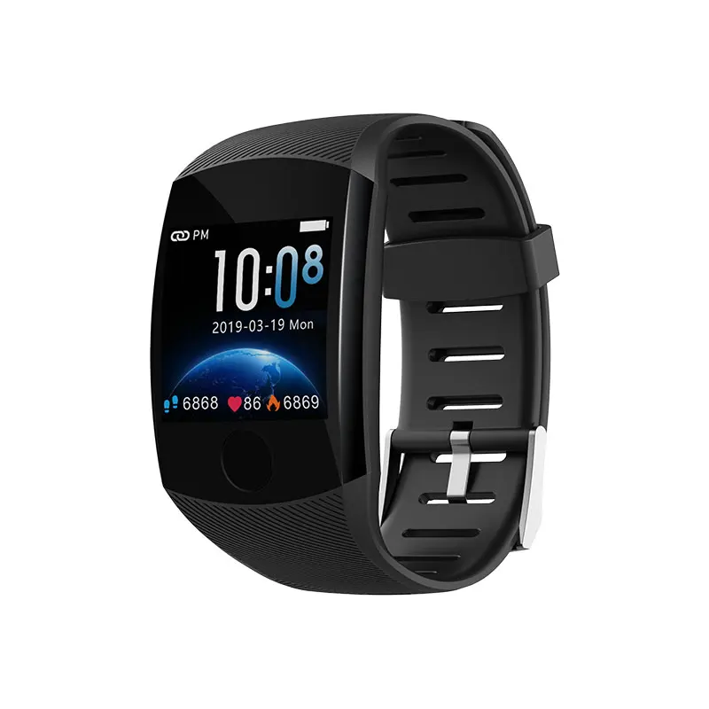 Black Смарт-часы VERYFiTEK Q11 с Супер длительным временем ожидания, кровяное давление, монитор сердечного ритма, фитнес-браслет, часы для мужчин и женщин, умные часы PK Q9 - Цвет: Black