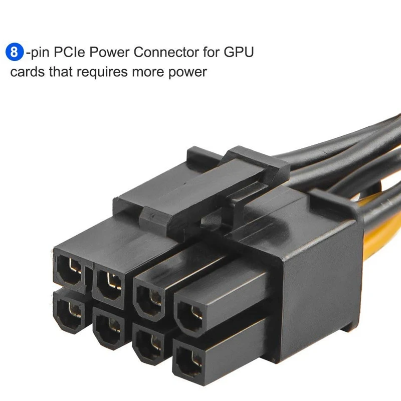 Кабель адаптера Pcie 2 контактный 6 к 8 кабель питания Express 7 78 дюйма/20 см|Сетевые