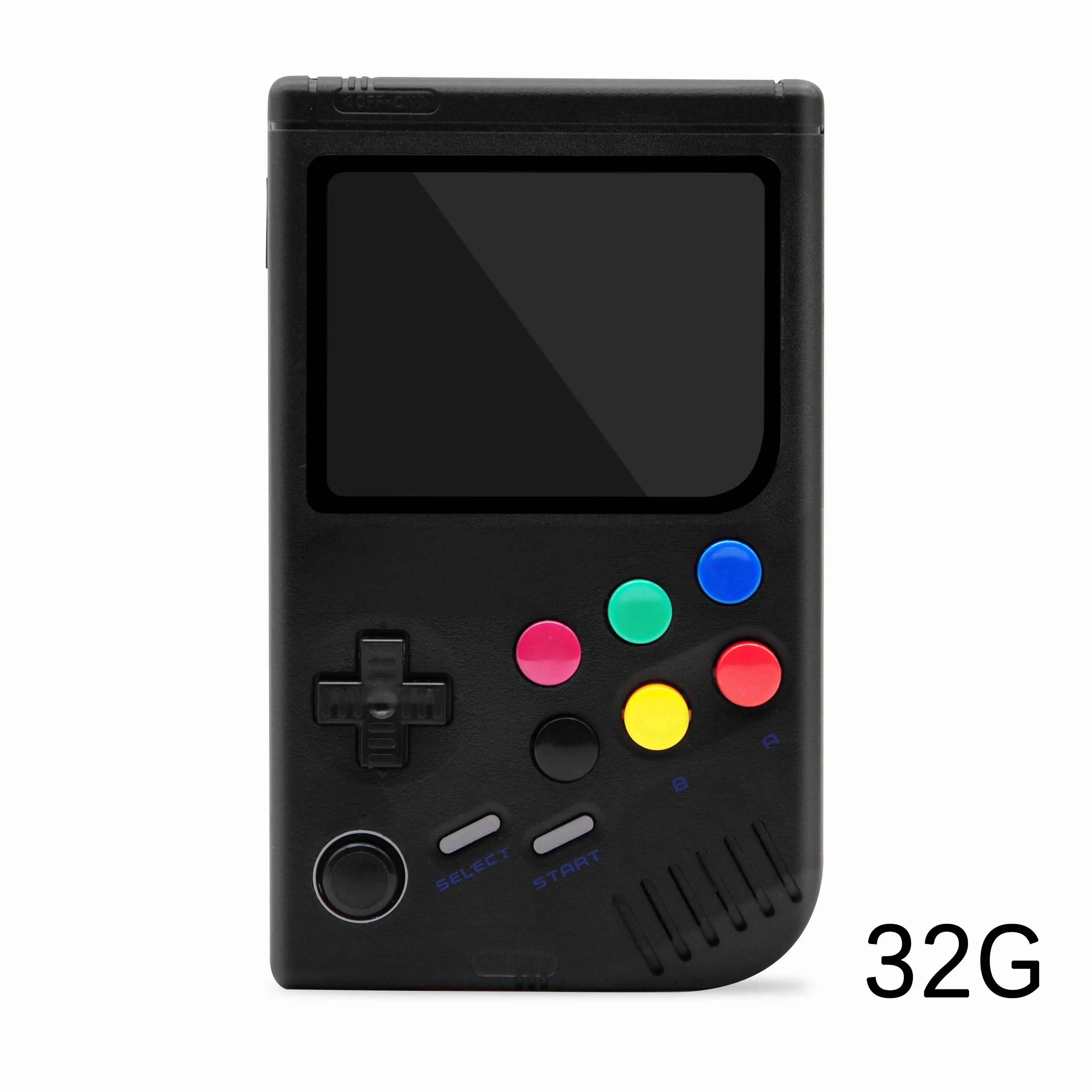 Black 32G Dikdoc LCL-Pi Ретро видео игровая консоль плеер Raspberry Pi boy 3B портативная игра с 3,5 дюймовым ips экраном встроенные 10000 игры - Цвет: Black 32G