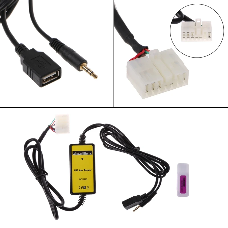 Автомобильный USB AUX MP3 адаптер музыкальный CD плеер автозапчасти для Toyota До 2003 Lexus 5 +