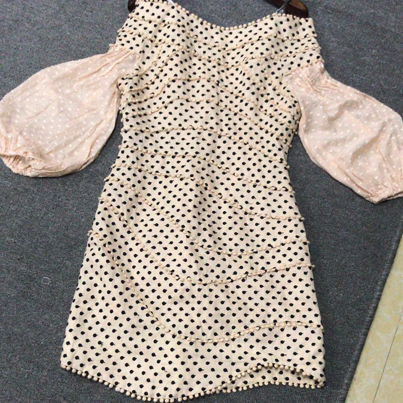 2018 осеннее Новое поступление женское мини платье роскошное Брендовое подиумное