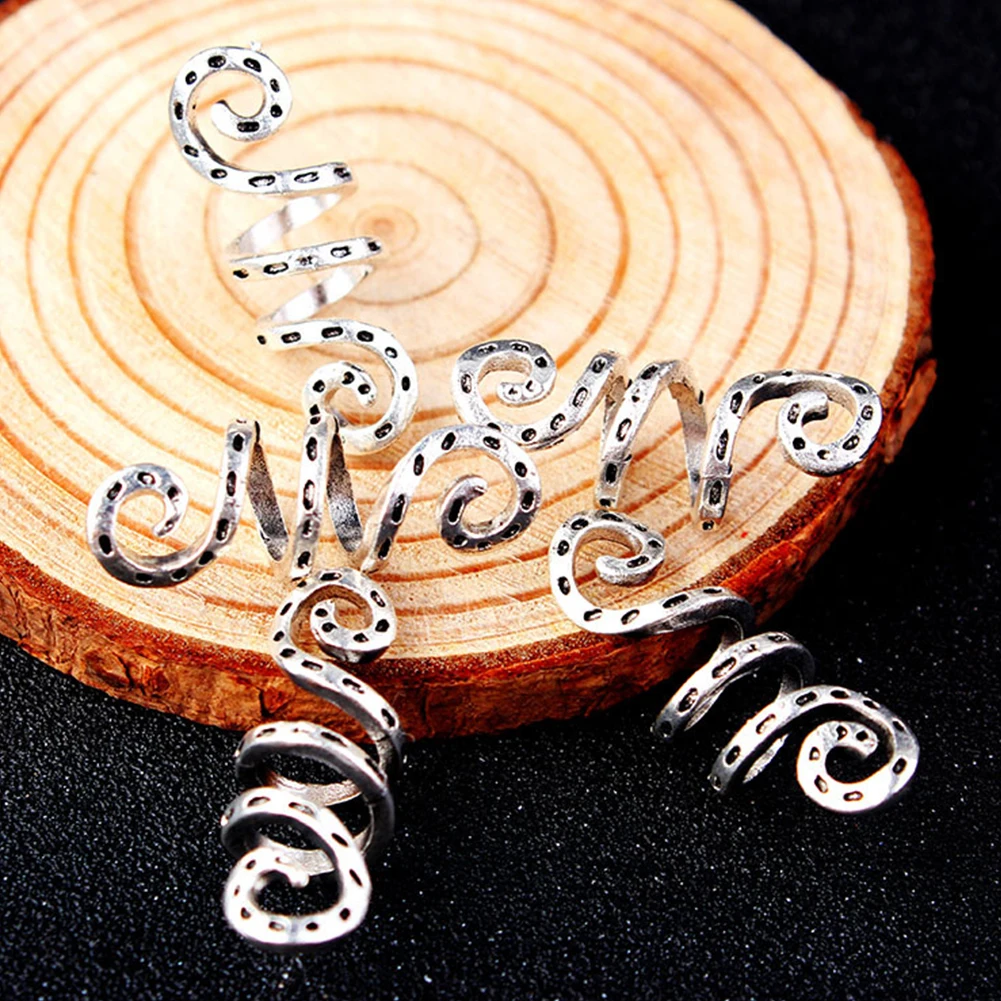 5 шт. винтажные серебряные зажимы для волос|Звенья кольца и трубки| |