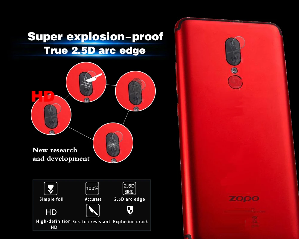 Закаленное стекло для объектива задней камеры Zopo Z5000 защитная пленка Protctor защита