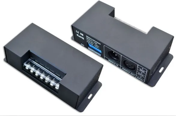 Постоянная смородина 3 пути dmx светодиодные драйверы DC12 48V вход выход 700mA * 3ch 0 100