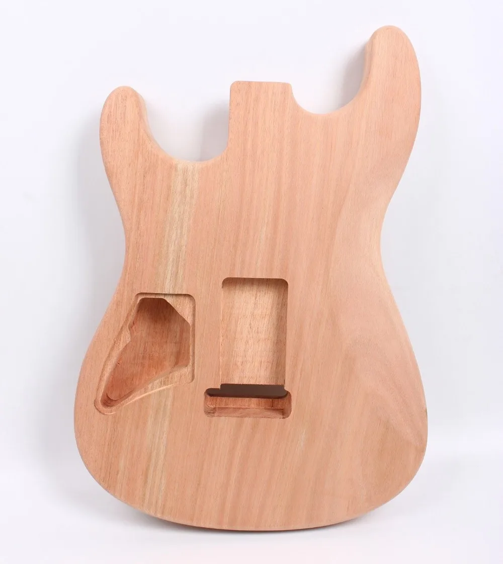 Электрогитара Strat body Один Кусок Красного дерева неоконченная Гитара DIY