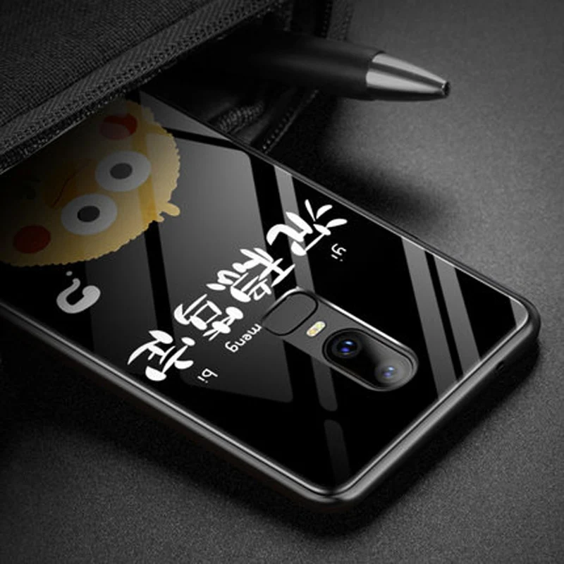 Жесткий чехол для телефона One plus 6 из закаленного стекла для Oneplus 6, полностью ударопрочный чехол Oneplus6 из ТПУ с мягким краем 1+ 6 чехлов