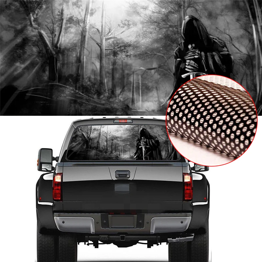 GRIM REAPER Rear Wind ow графическая наклейка ТИНТ стикер грузовик автомобиль на заднюю