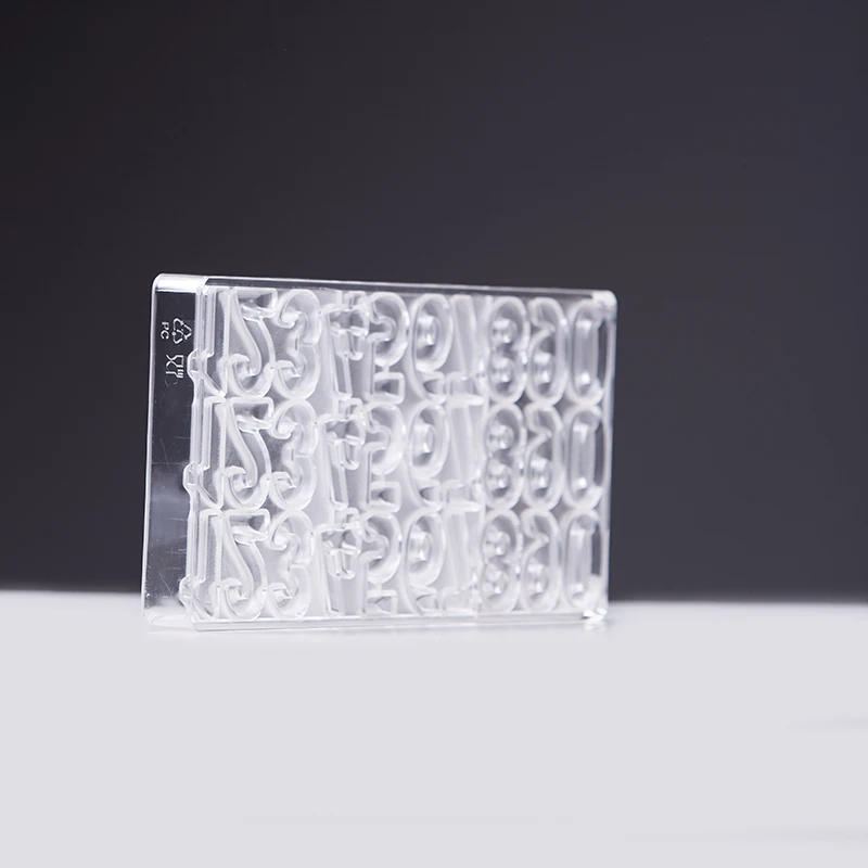 LONSI 3D неразъемная форма для шоколада цифровой 0-9 шоколад пластик кухонные