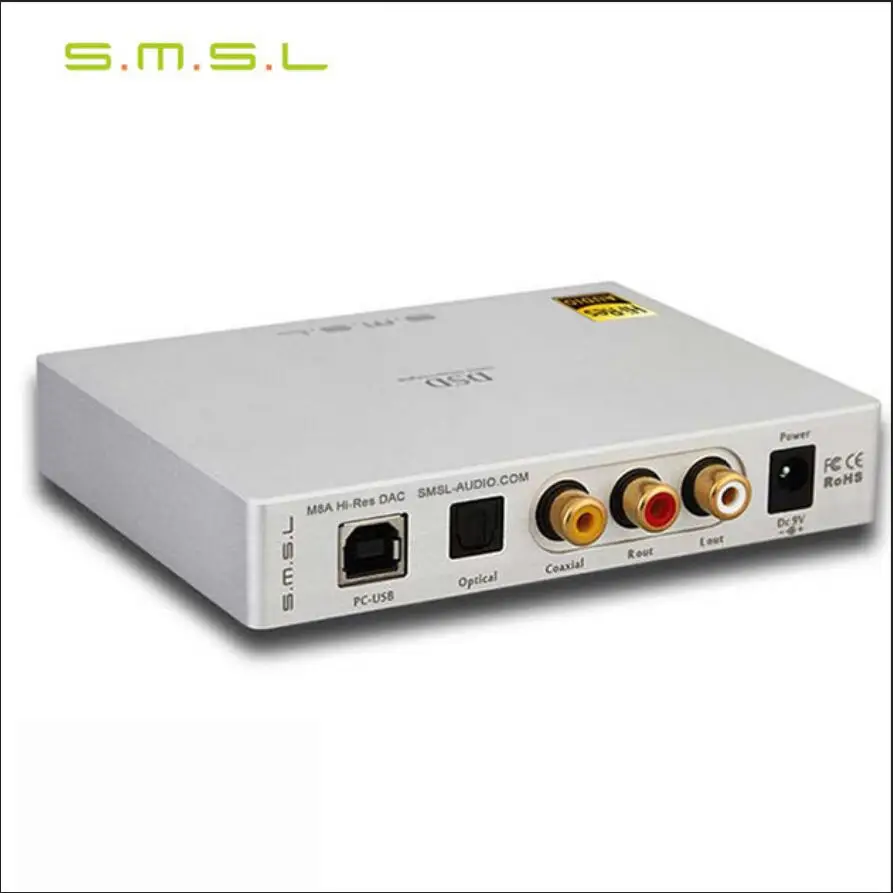 Новая версия SMSL M8A ES9038Q2M 32 бит/768 кГц DSD512 DAC USB/оптический/коаксиальный/Входной XMOS USB
