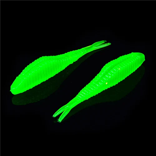 colorJ 10 шт./лот Shad Мягкая приманка 6 см/7 см 1,5 г/2,5 г для рукоятки крючок под червя roofvissen искусственная силиконовая Форель Приманка мягкий гольян - Цвет: colorJ