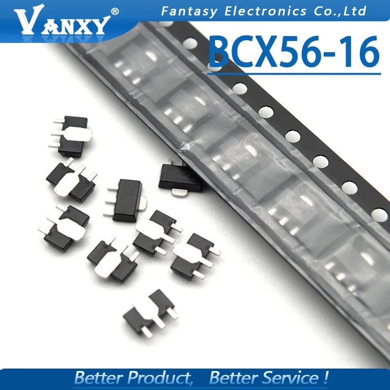50 шт BCX56 16 SOT 89 SOT89 транзистор NPN 1A 80V маркировка: BA BD BH BL|Интегральные схемы| |
