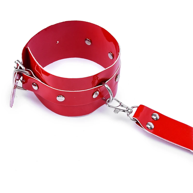 Наручники для женщин наручники из лакированной кожи набор бондажа взрослых| |