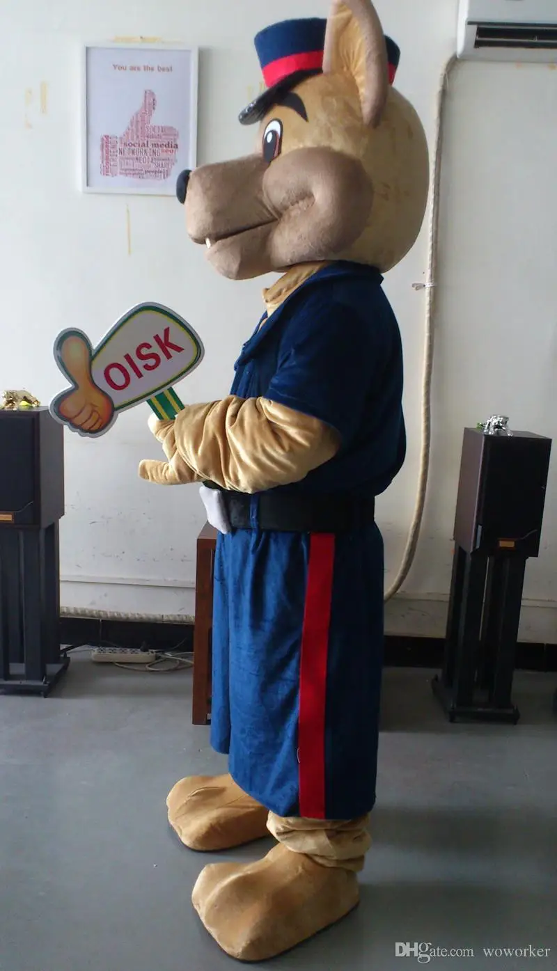 Ohlees индивидуальный костюм полицейского медведя талисмана на Хэллоуин Рождество