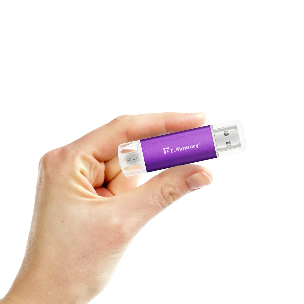 Purple OTG USB OTG USB флеш-накопитель 32 ГБ для мобильного телефона Android, металлические цветные флешки 64 ГБ, карта памяти 4 ГБ 8 ГБ 16 ГБ, флеш-накопители для samsung - Цвет: Purple OTG USB