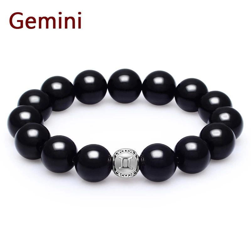 Мужские браслеты из натурального черного оникса с бусинами|bracelets for|onyx bead braceletbead