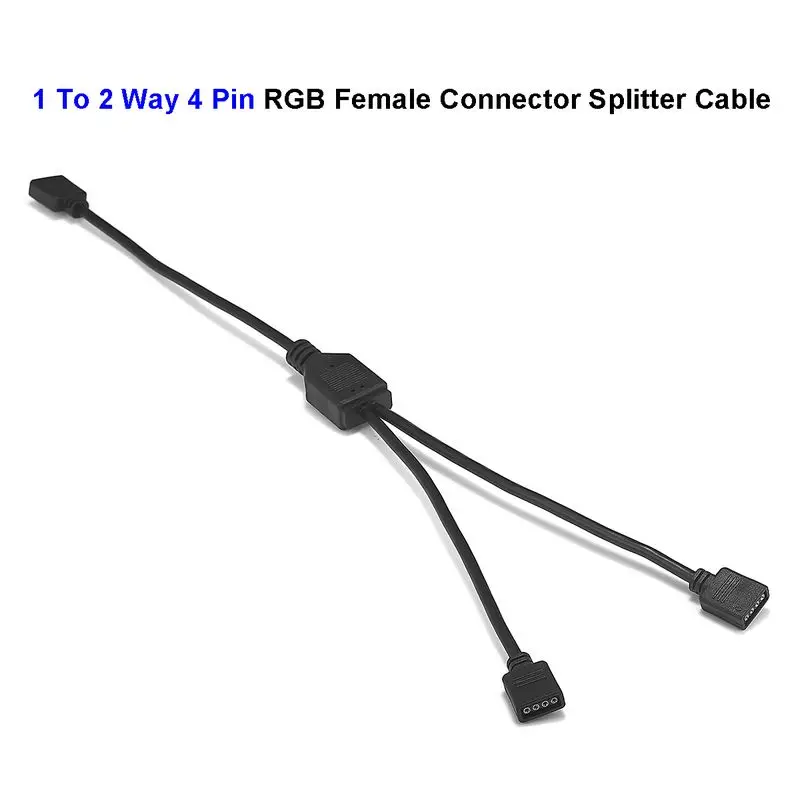 10pcs RGB LED Strip 4 Pin Female Connector Splitter Electrical Cable 1 To 2 3 Way Extension Wires For 5050 Amplify | Обустройство