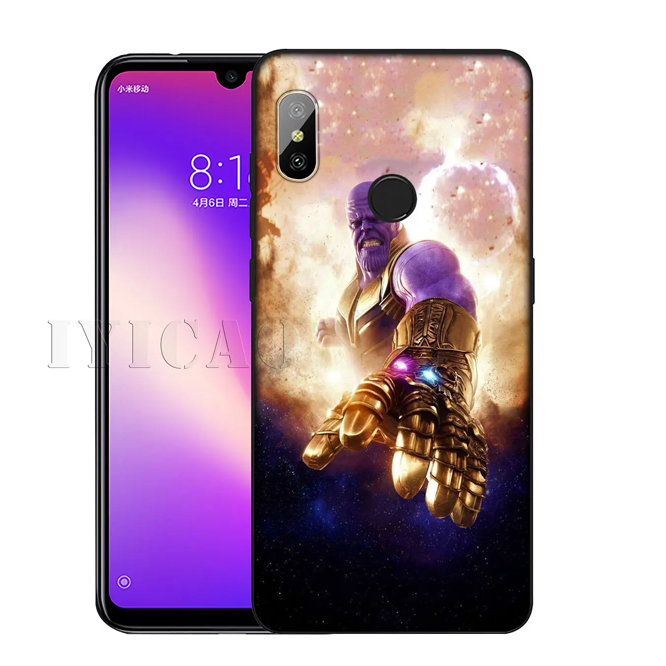 IYICAO Мягкий силиконовый чехол Мстители танос Марвел для Xiaomi Redmi K20 8A 7A 6A 5A S2 4X 4A GO Note 8