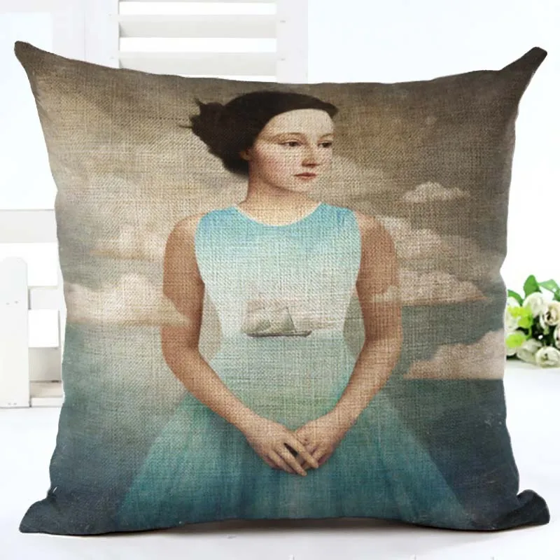 Модный чехол для подушки с цифровой печатью декоративная наволочка дома