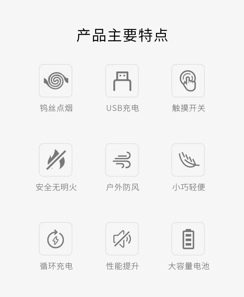 Двусторонняя огненная дуговая Зажигалка для сигарет с usb-зарядкой, плазменная электрическая зажигалка, Вольфрамовая проволока, турбо-зажигалка, электронные подарки