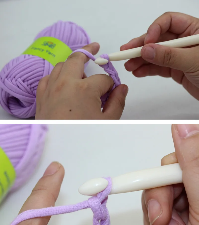 1 комплект 2 шт. чисто-белая пластиковая ручка крючки для вязания крючком