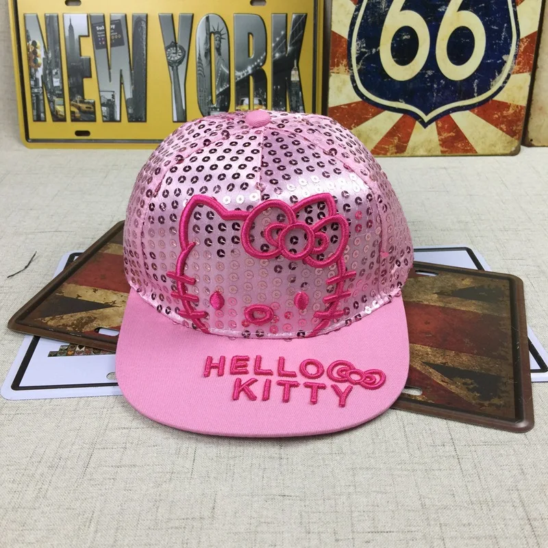 Кепка hello kitty, Детская кепка, детские бейсболки эластичные для мальчиков и девочек, спортивные летние бейсболки, 50-54 см