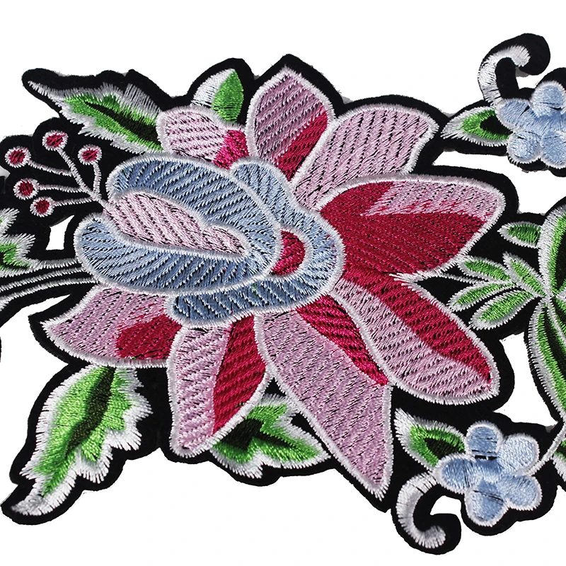 10 шт. разноцветная Цветочная вышивка аппликация для утюга нашивки одежды