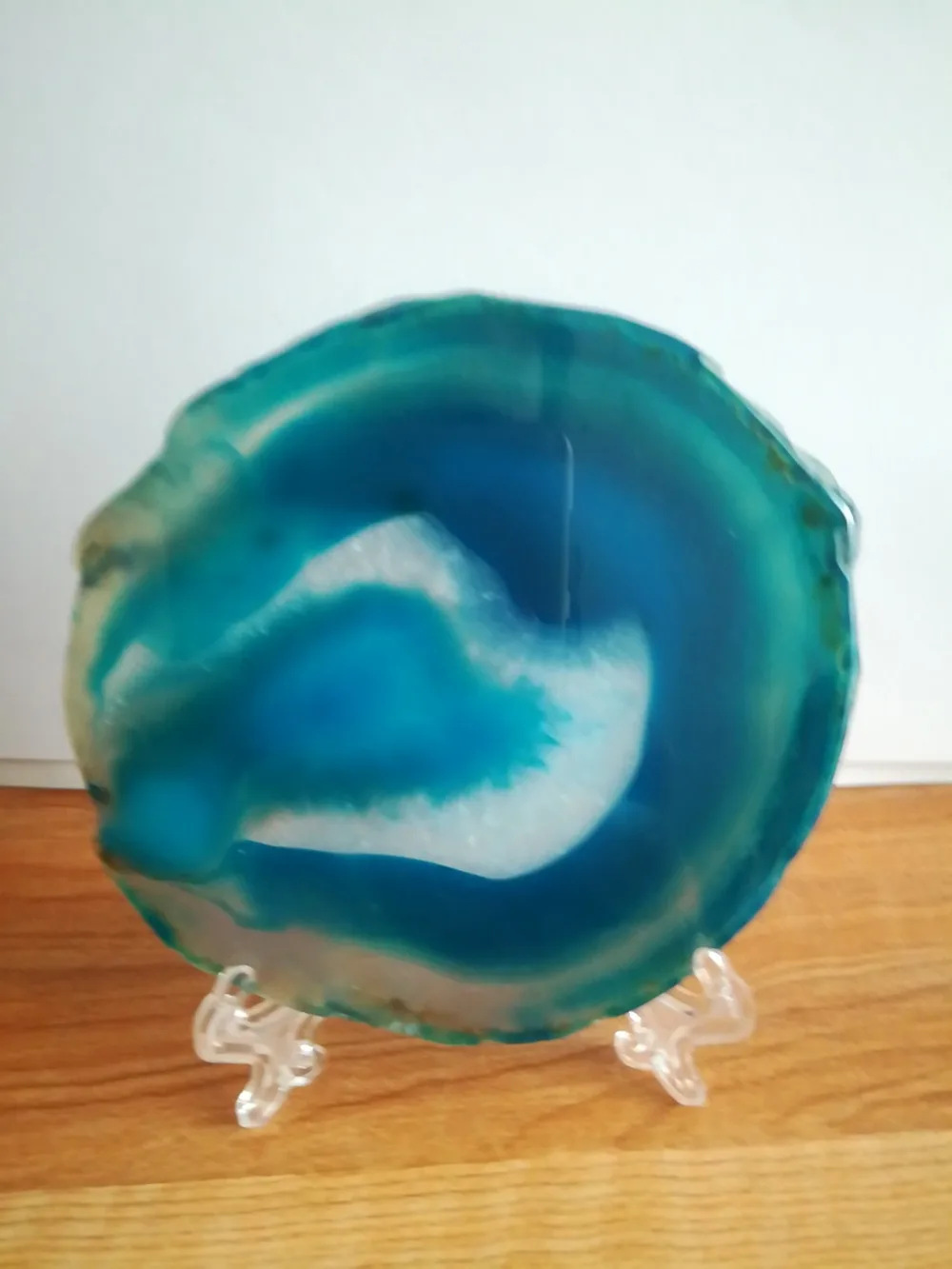 Grand agate bleue Geode поли хрустальный кварц | Дом и сад
