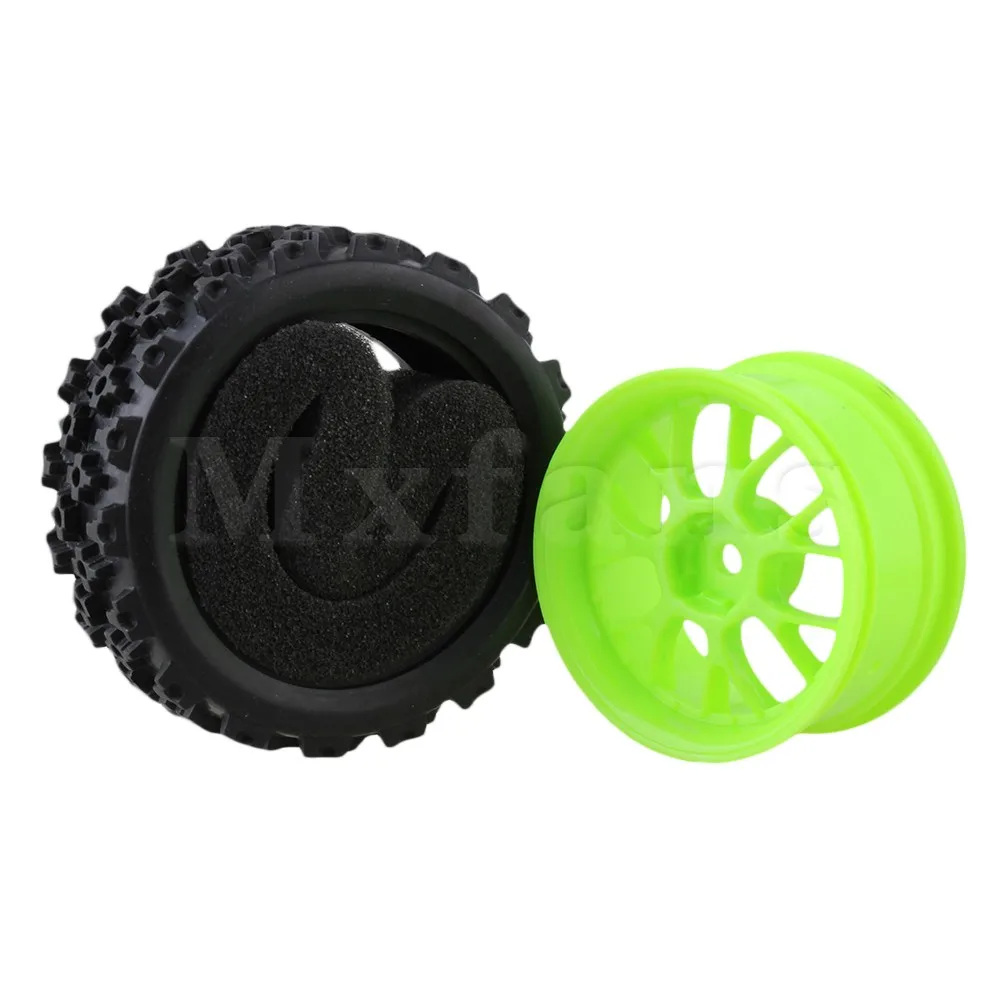 Mxfans 4 x RC 1:10 на дороге автомобиль зеленый пластиковый Y образный обод колеса +