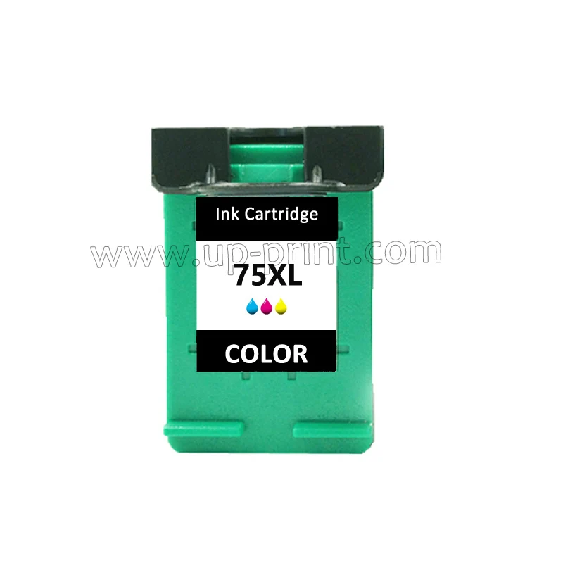 75XL 2 чернильных картриджа, совместимый с принтером hp 74 xl CB336WN+ 75 xl CB338WN - Цвет: 75XL