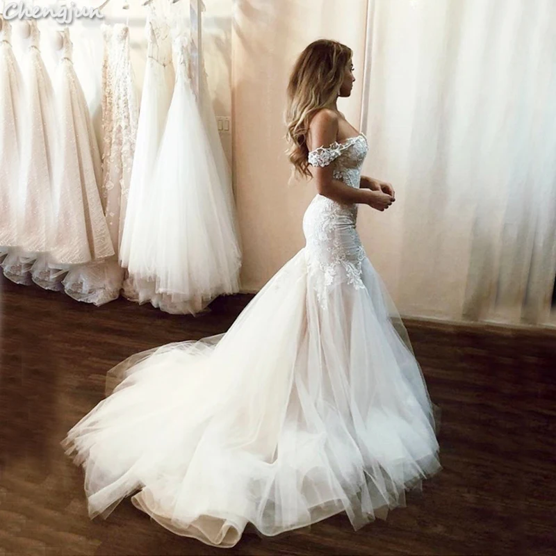 Chengjun Best Selling Western Victorian Romantic Sexy Mermaid Wedding Dresses | Свадьбы и торжества
