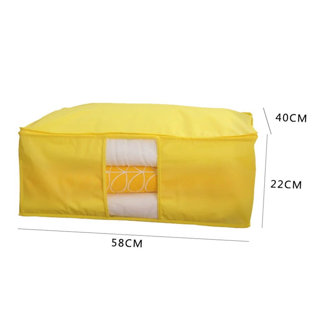

FangNymph Dustproof Quilt Storage Bag Collapsible Plus Size Container Home Blanket Storage Organizer Clothing Quilt Bags